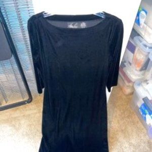 Kathie Lee Black Velvet Maxi Dress